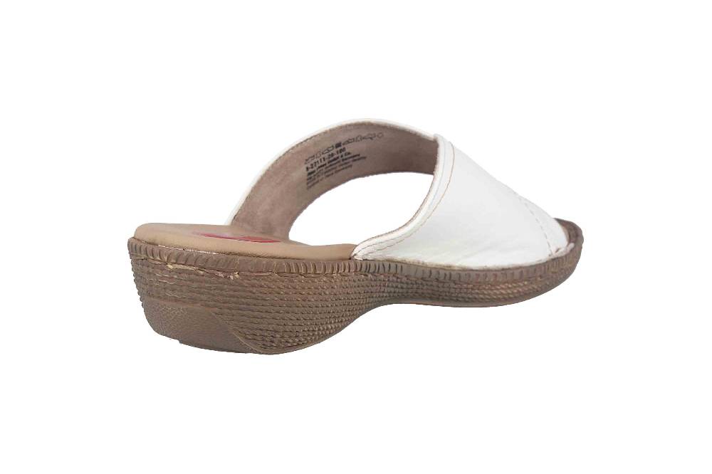 Jana Pantoletten In Übergrößen Weiß 8-8-27111-28 100 Große Damenschuhe