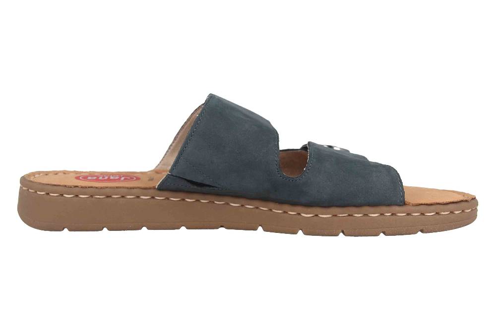 Jana Relax Pantoletten In Übergrößen Blau 8-8-27109-26 805 Große Damenschuhe
