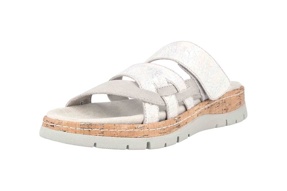 Jana Relax Pantoletten In Übergrößen Grau 8-8-27400-26 212 Große Damenschuhe