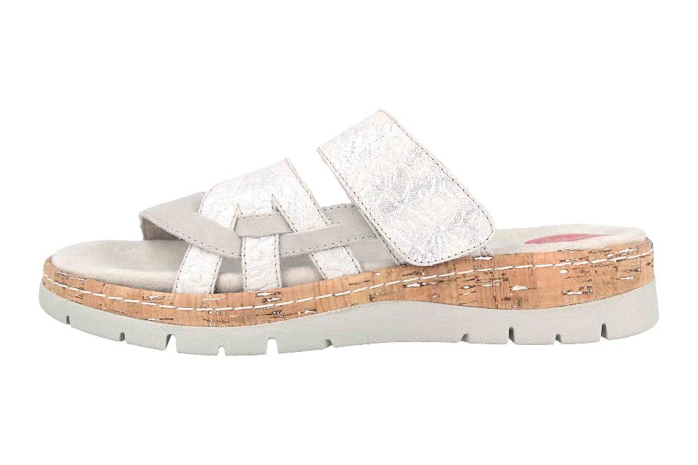 Jana Relax Pantoletten in Übergrößen Grau 8-8-27400-26 212 große Damenschuhe