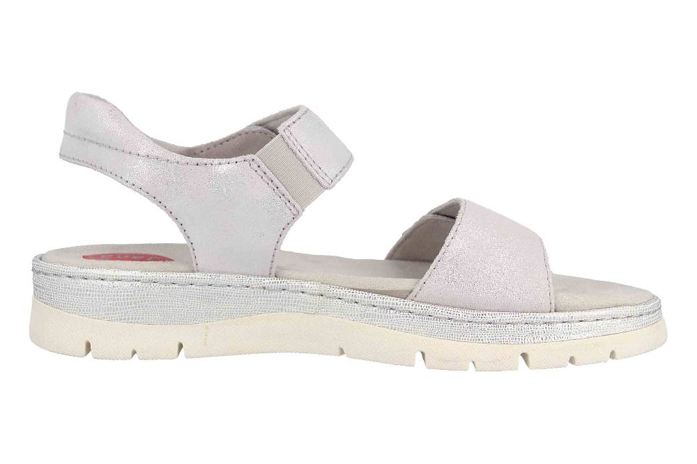 Jana Relax Sandalen In Übergrößen Silber 8-8-28401-26 920 Große Damenschuhe