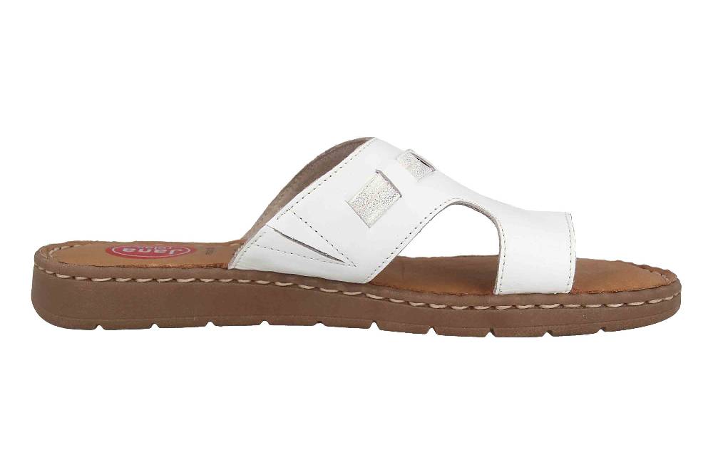 Jana Relax Zehentrenner In Übergrößen Weiß 8-8-27108-26 100 Große Damenschuhe