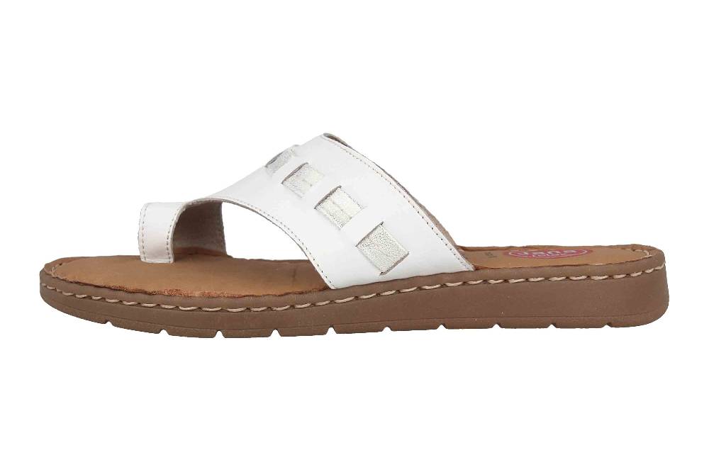 Jana Relax Zehentrenner in Übergrößen Weiß 8-8-27108-26 100 große Damenschuhe