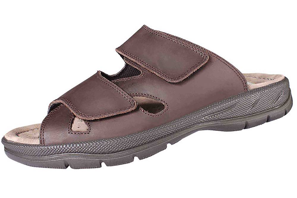 Jomos Activa Pantoletten in Übergrößen Braun 503611 42 355 große Herrenschuhe