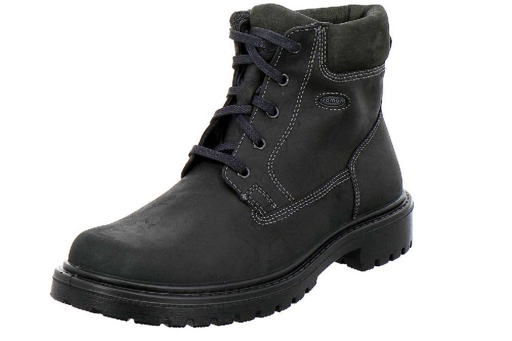 Jomos Alpina Boots in Übergrößen Schwarz 456510 430 0044 große Herrenschuhe