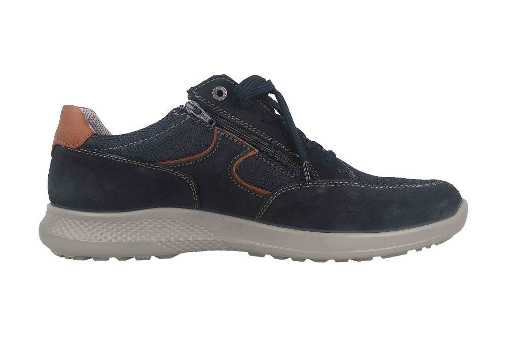 Jomos Campus Halbschuhe In Übergrößen Blau 322414 904 8006 Große Herrenschuhe