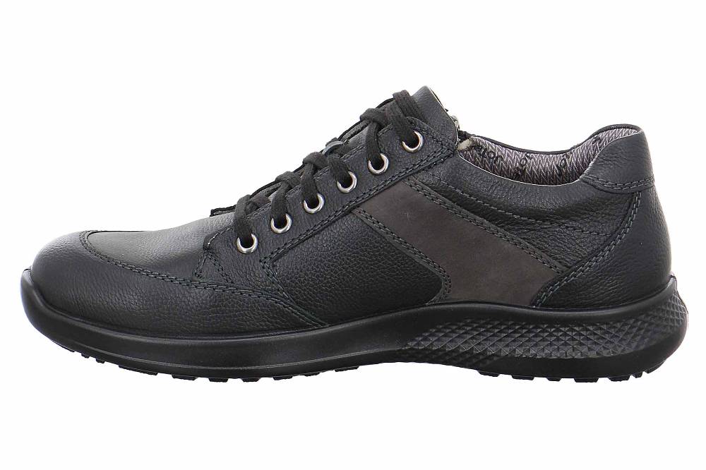 Jomos Campus Halbschuhe In Übergrößen Schwarz 322905 270 0060 Große Herrenschuhe