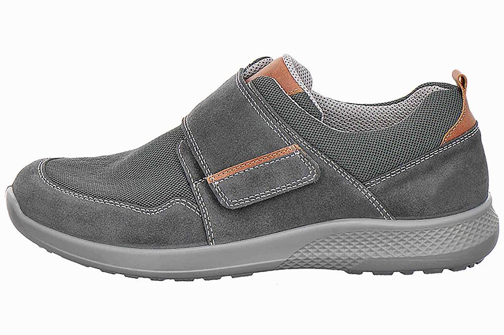 Jomos CAMPUS Slipper in Übergrößen Grau [D2C] 322389 886 2033 große Herrenschuhe