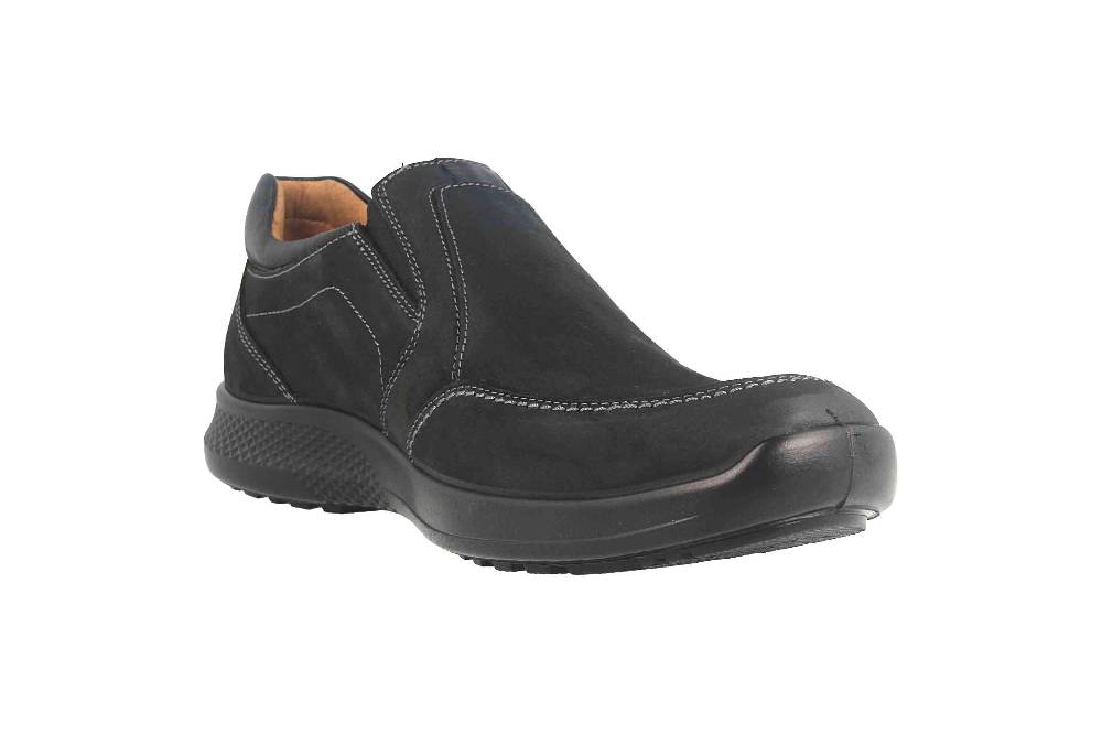 Jomos Campus Slipper In Übergrößen Schwarz 322218 138 000 Große Herrenschuhe