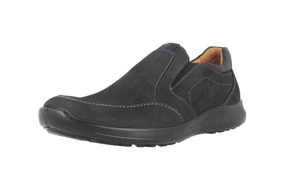 Jomos Campus Slipper In Übergrößen Schwarz 322218 138 000 Große Herrenschuhe