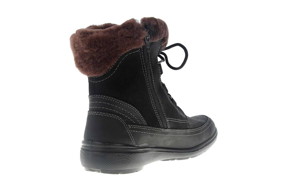 Jomos Freewalk Stiefel In Übergrößen Schwarz 806501 442 000 - Echtes Lammfell- Große Damenschuhe