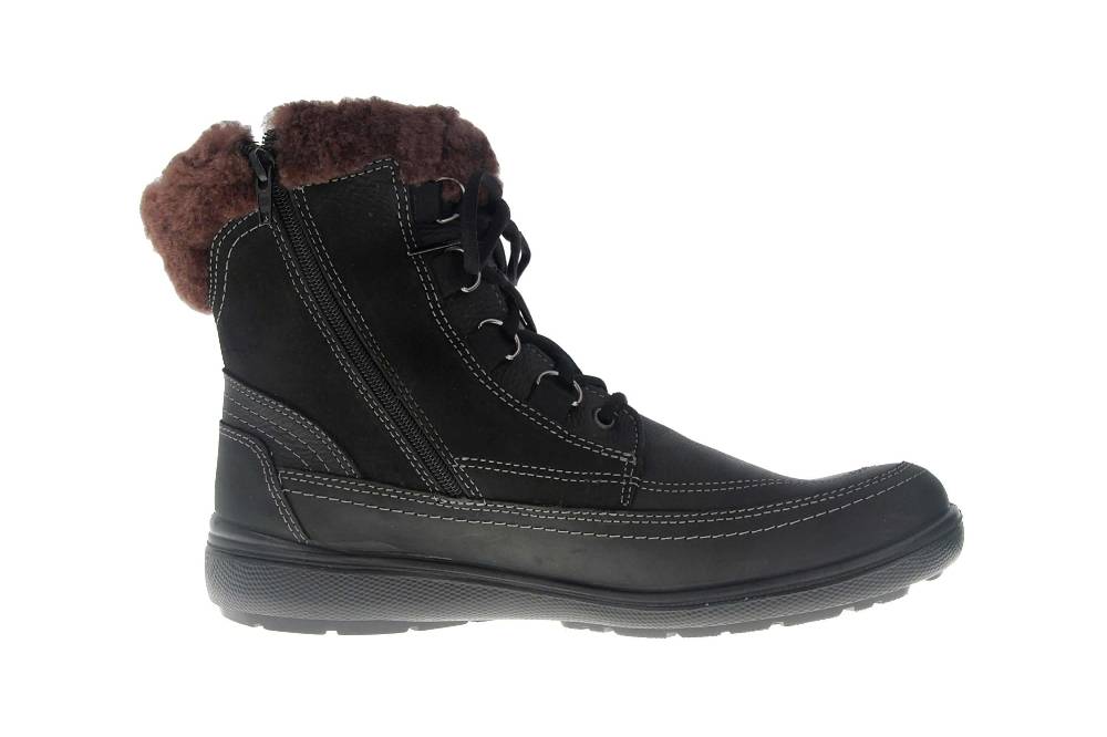 Jomos Freewalk Stiefel In Übergrößen Schwarz 806501 442 000 - Echtes Lammfell- Große Damenschuhe