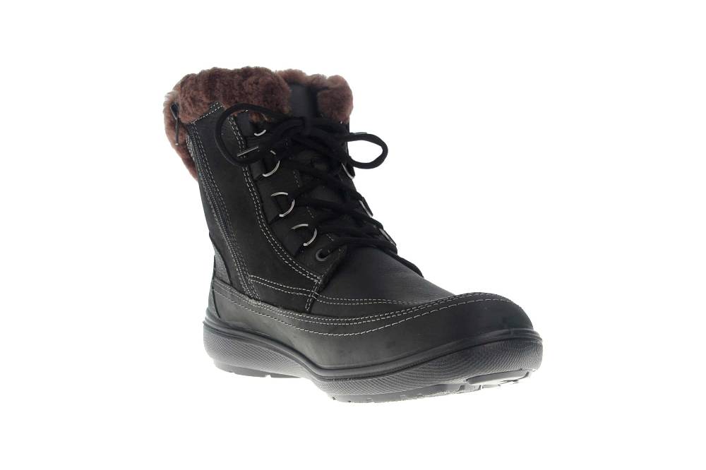 Jomos Freewalk Stiefel In Übergrößen Schwarz 806501 442 000 - Echtes Lammfell- Große Damenschuhe
