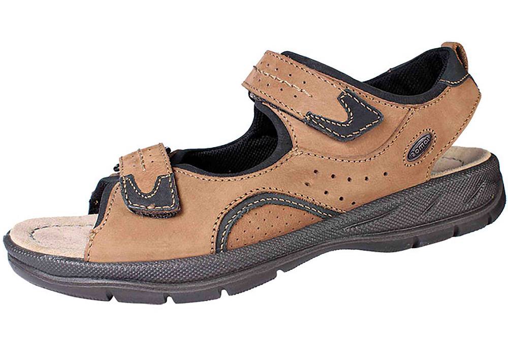 Jomos Nubuk Sandalen in Grau 503606 81 4004 Herrenschuhe