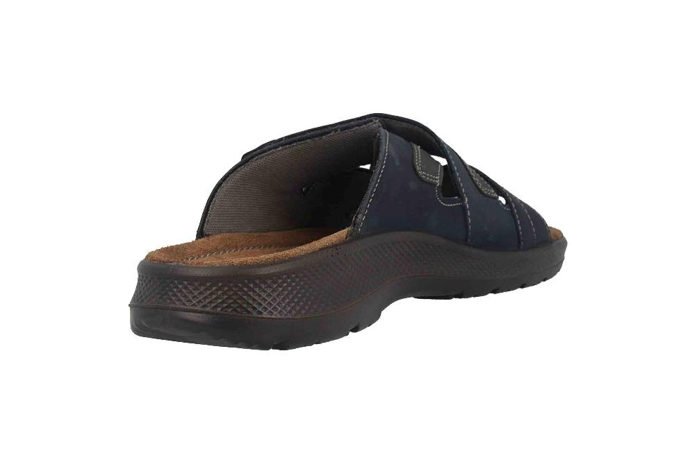 Jomos Pantoletten In Übergrößen Blau 506604 12 8098 Große Herrenschuhe