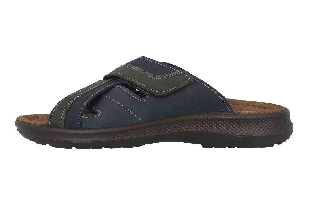 Jomos Pantoletten in Übergrößen Blau 506604 12 8098 große Herrenschuhe