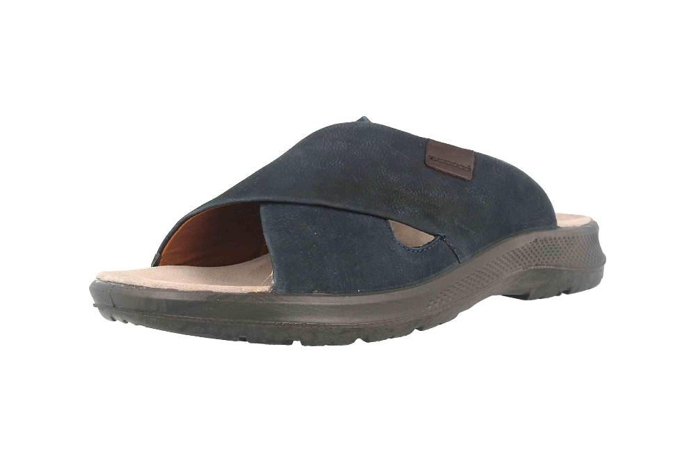 Jomos Pantoletten In Übergrößen Blau 506607 866 8088 Große Herrenschuhe