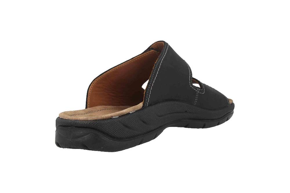 Jomos Pantoletten In Übergrößen Schwarz 503601 42 000 Große Herrenschuhe