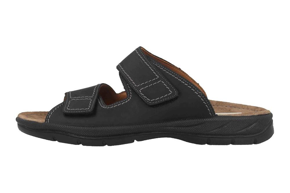 Jomos Pantoletten in Übergrößen Schwarz 503601 42 000 große Herrenschuhe