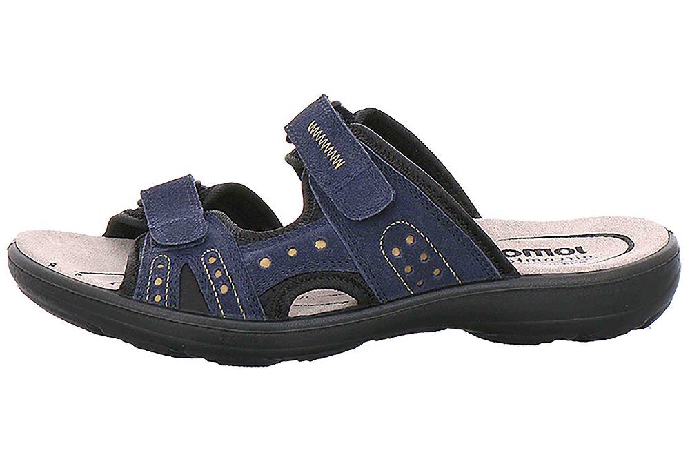 Jomos RIVA Pantoletten in Übergrößen Blau [D2C] 890603 84 861 große Damenschuhe