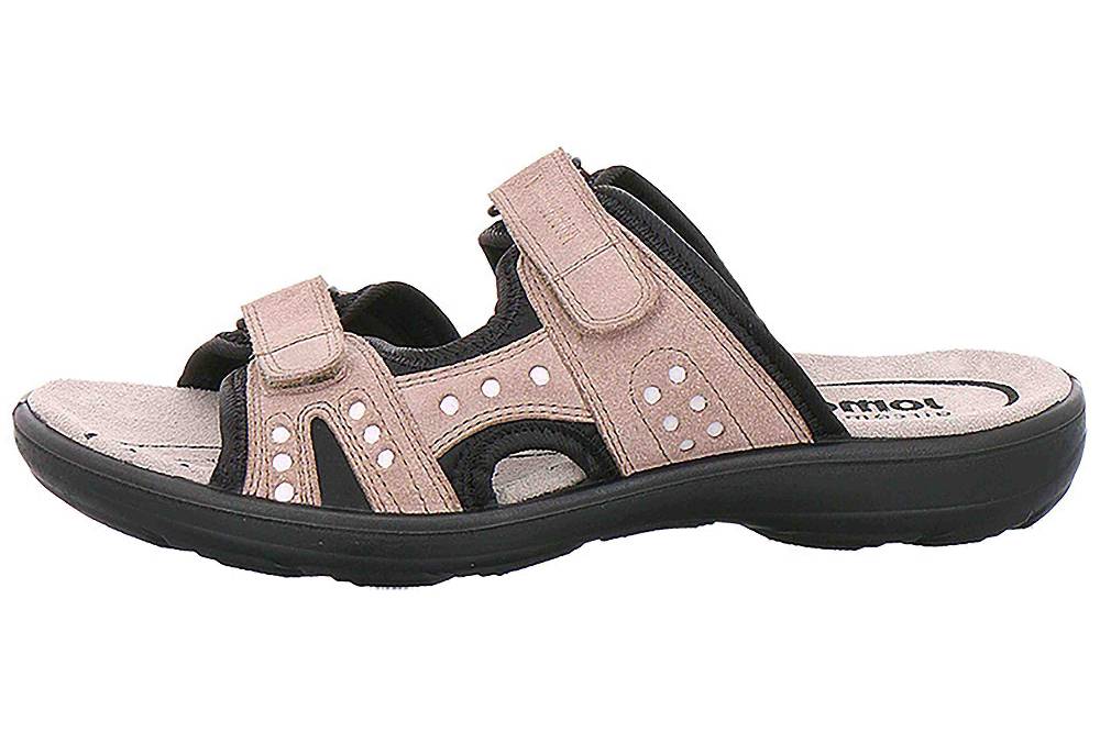 Jomos RIVA Pantoletten in Übergrößen Taupe [D2C] 890603 84 431 große Damenschuhe