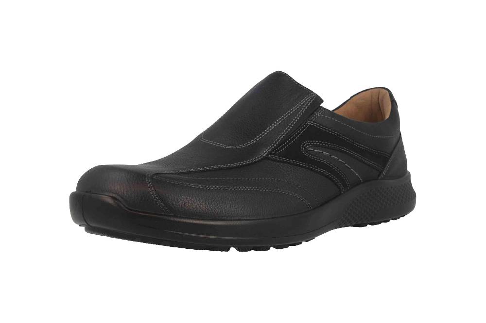 Jomos Slipper In Übergrößen Schwarz 322204 270 000 Große Herrenschuhe