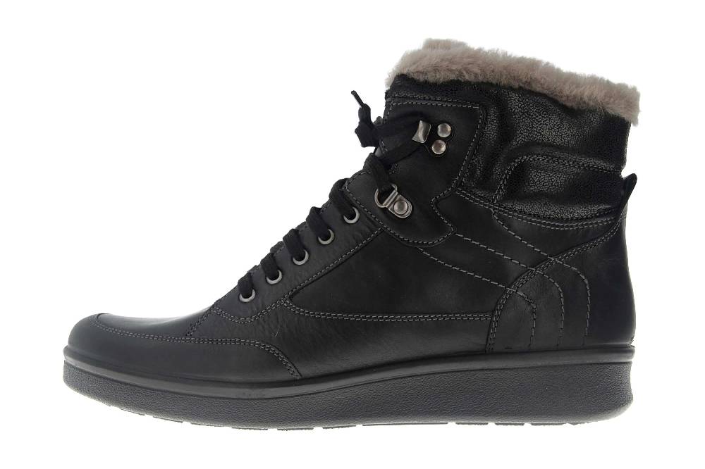 Jomos Winterflora Halbschuhe in Übergrößen Schwarz 856506 121 000 große Damenschuhe