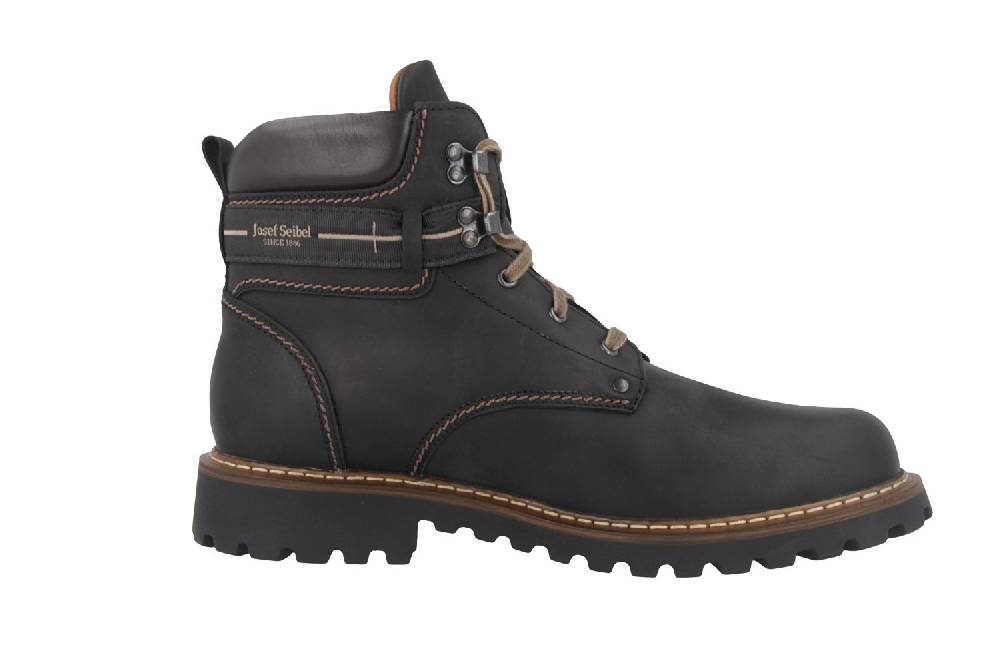 Josef Seibel Adelboden Stiefel In Übergrößen Schwarz 21925 LA66 600 Große Herrenschuhe