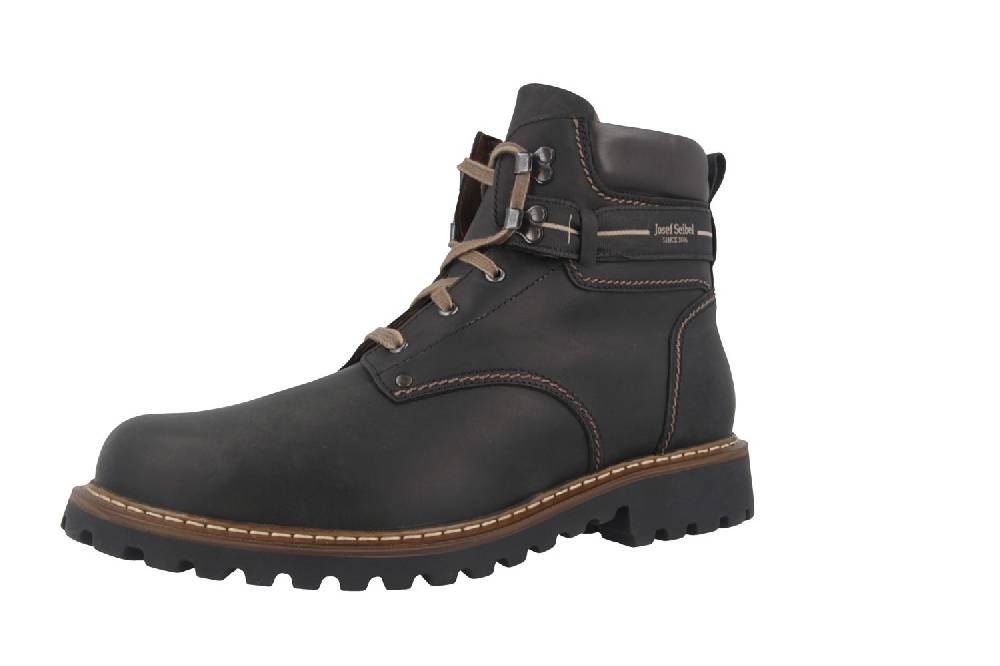 Josef Seibel Adelboden Stiefel in Übergrößen Schwarz 21925 LA66 600 große Herrenschuhe