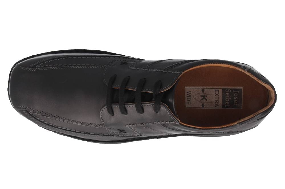 Josef Seibel Anvers 08 Halbschuhe In Übergrößen Schwarz 43360 23 600 Große Herrenschuhe
