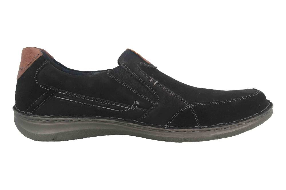 Josef Seibel Anvers 63 Slipper In Übergrößen Schwarz 43663 TE21 101 Große Herrenschuhe