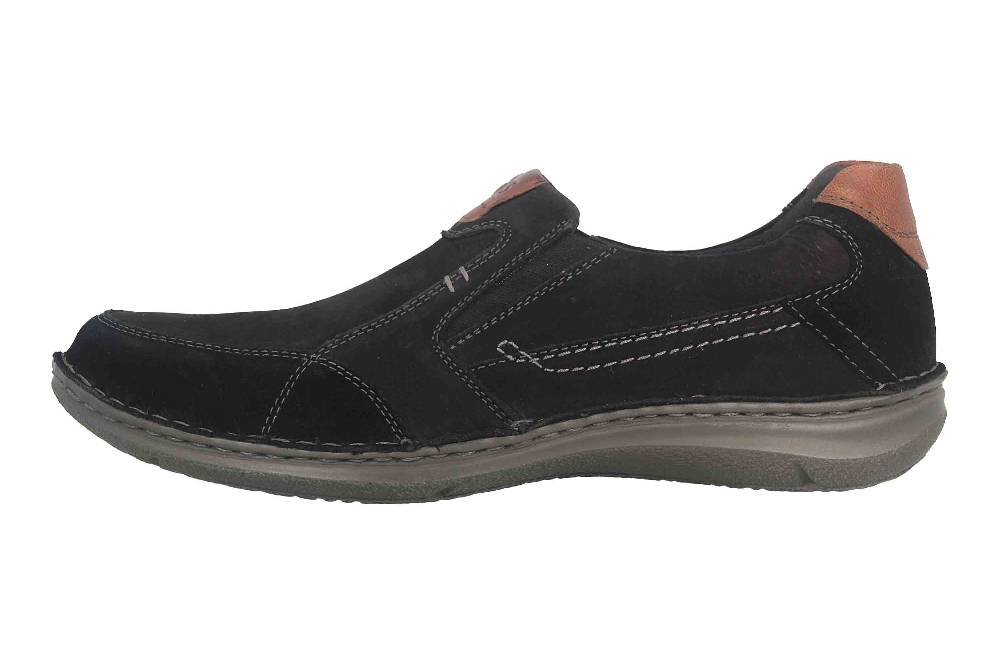 Josef Seibel Anvers 63 Slipper in Übergrößen Schwarz 43663 TE21 101 große Herrenschuhe