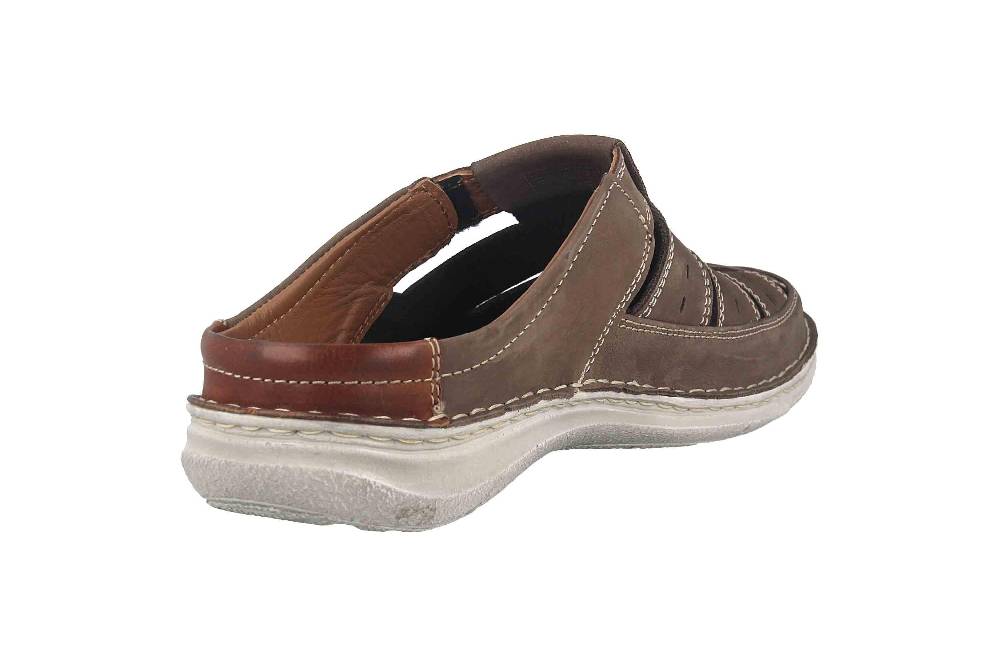  Josef Seibel Anvers 76 Pantoletten In Übergrößen Grau 43676 21 711 Große Herrenschuhe