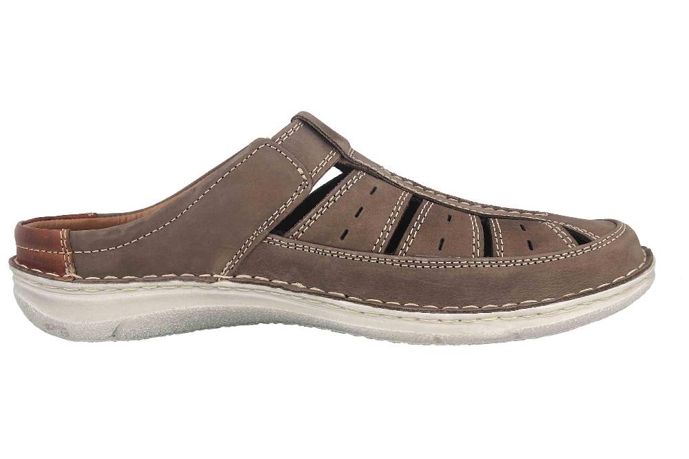  Josef Seibel Anvers 76 Pantoletten In Übergrößen Grau 43676 21 711 Große Herrenschuhe