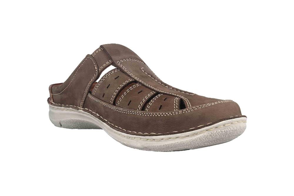  Josef Seibel Anvers 76 Pantoletten In Übergrößen Grau 43676 21 711 Große Herrenschuhe