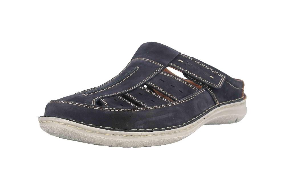 Josef Seibel Anvers 76 Pantoletten In Übergrößen Blau 43676 21 526 Große Herrenschuhe