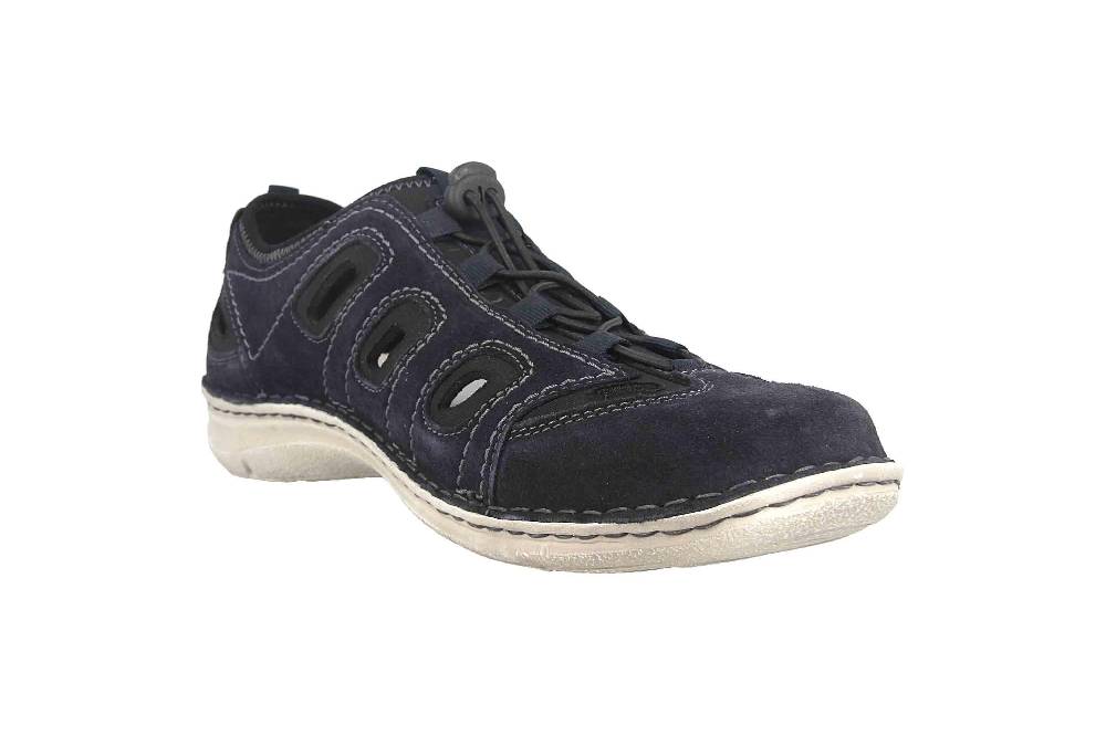 Josef Seibel Anvers 92 Halbschuhe In Übergrößen Blau 43392 949 501 Große Herrenschuhe