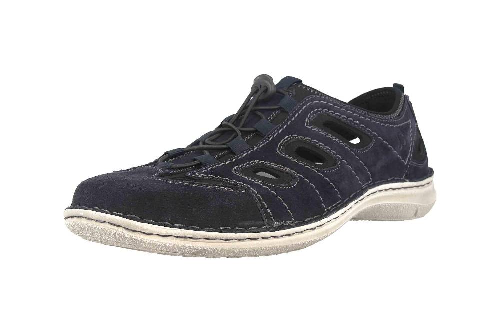 Josef Seibel Anvers 92 Halbschuhe In Übergrößen Blau 43392 949 501 Große Herrenschuhe