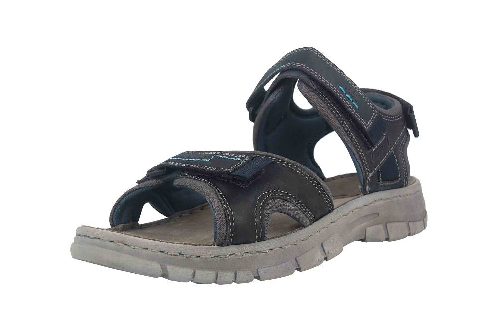 Josef Seibel Brendan 03 Sandalen In Übergrößen Blau 16803-TE262-531 Große Herrenschuhe