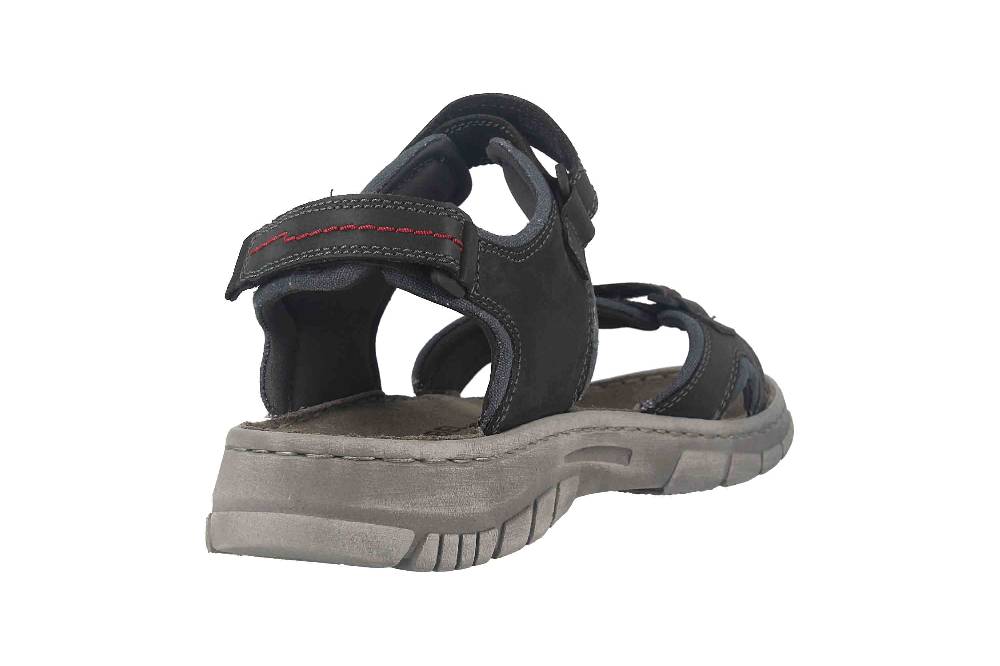 Josef Seibel Brendan 03 Sandalen In Übergrößen Schwarz 16803-TE262-101 Große Herrenschuhe