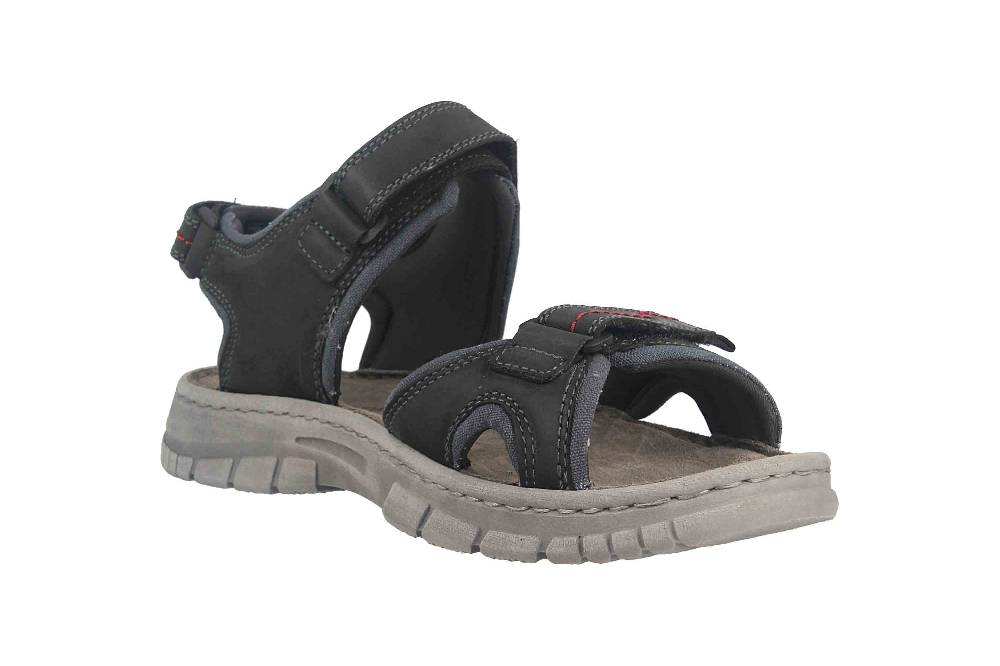 Josef Seibel Brendan 03 Sandalen In Übergrößen Schwarz 16803-TE262-101 Große Herrenschuhe