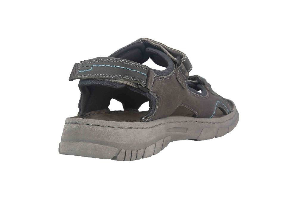 Josef Seibel Brendan 04 Sandalen In Übergrößen Grau 16804-TE262-781 Große Herrenschuhe