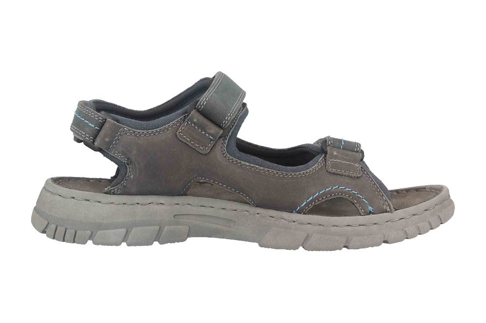 Josef Seibel Brendan 04 Sandalen In Übergrößen Grau 16804-TE262-781 Große Herrenschuhe
