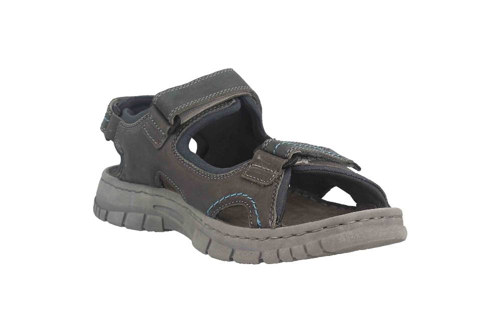 Josef Seibel Brendan 04 Sandalen In Übergrößen Grau 16804-TE262-781 Große Herrenschuhe