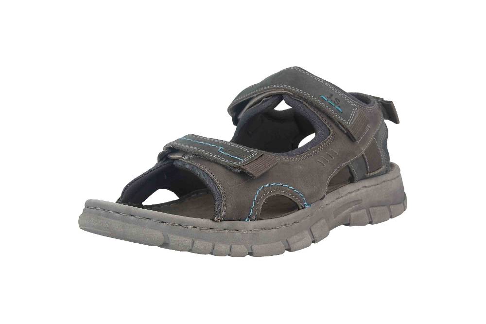 Josef Seibel Brendan 04 Sandalen In Übergrößen Grau 16804-TE262-781 Große Herrenschuhe