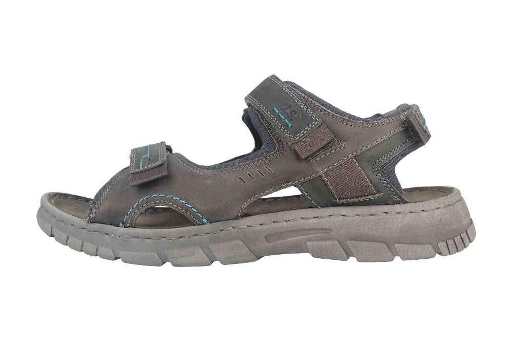 Josef Seibel Brendan 04 Sandalen in Übergrößen Grau 16804-TE262-781 große Herrenschuhe