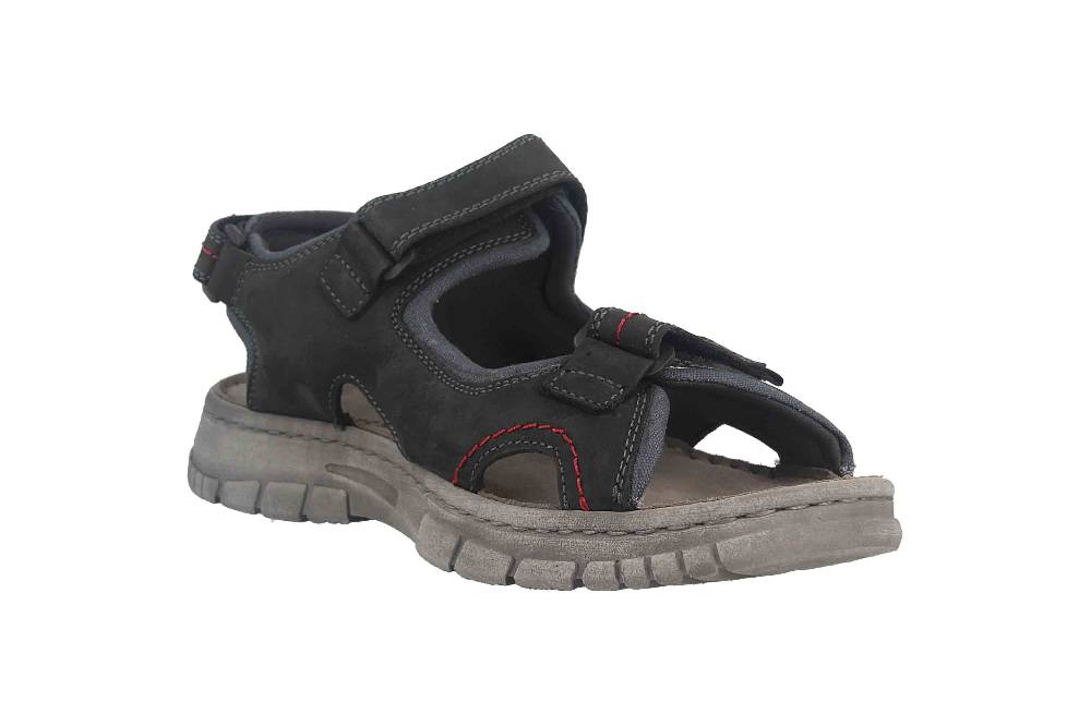 Josef Seibel Brendan 04 Sandalen In Übergrößen Schwarz 16804-TE262-101 Große Herrenschuhe