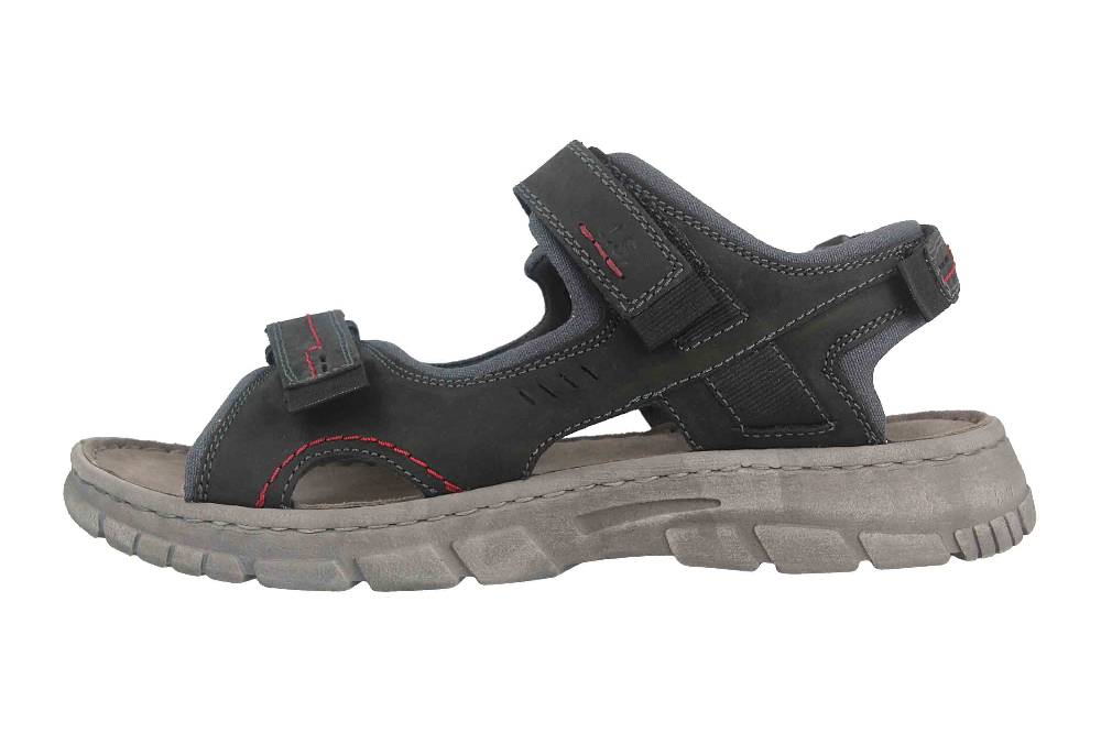 Josef Seibel Brendan 04 Sandalen in Übergrößen Schwarz 16804-TE262-101 große Herrenschuhe