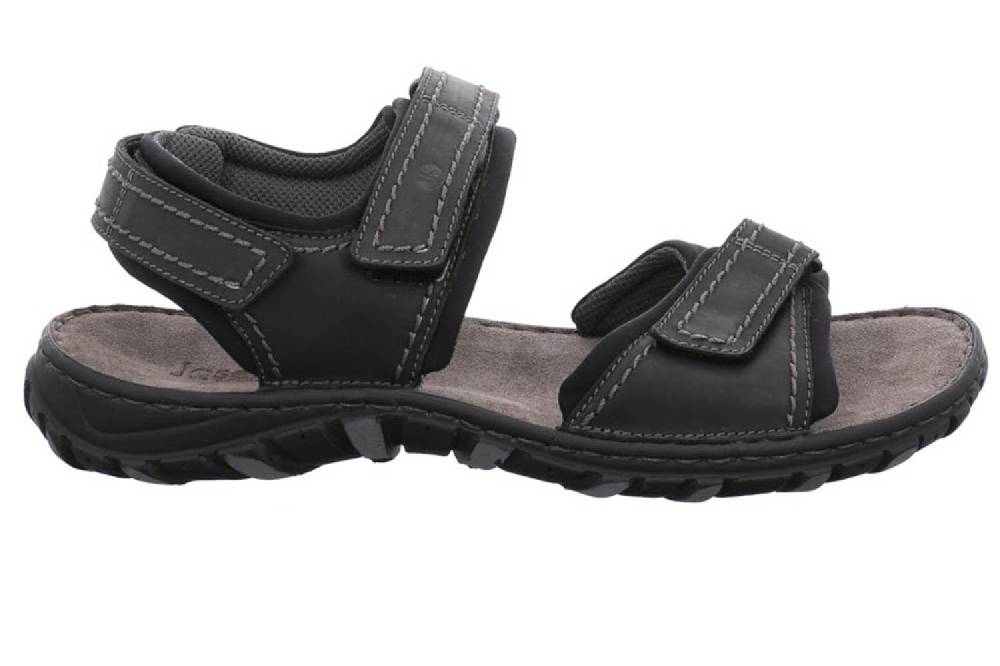 Josef Seibel Canim Sandalen In Übergrößen Schwarz 36452 946 100 Große Herrenschuhe
