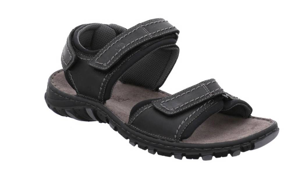 Josef Seibel Canim Sandalen In Übergrößen Schwarz 36452 946 100 Große Herrenschuhe